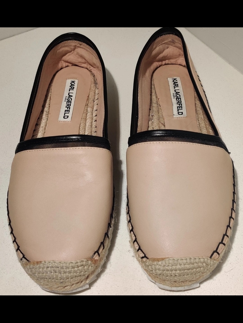 KARL LAGERFELD Paris Womens 8.5 Alaine Espadrille Flats New